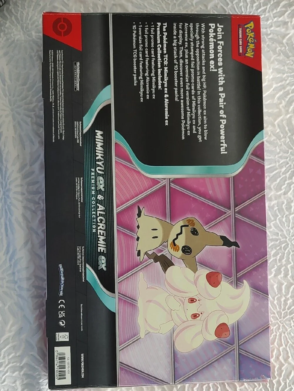 Pokemon Mimikyu GX & Alcremie GX Premium Collection - Pink, Purple, Black